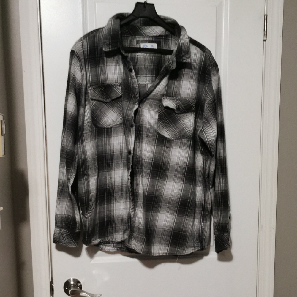 Hurley Black and White‎ Checkered Shirt